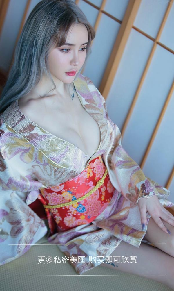    UGirlsApp尤果圈爱尤物-2440-青树-《枫最红时》精美日式和服私房写真，气质女神优雅诱惑第13张图片