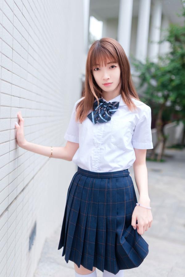    MTCos喵糖映画-Vol.427-《校园JK》清纯少女学园系，极致白丝诱惑，清新学院风写真第10张图片