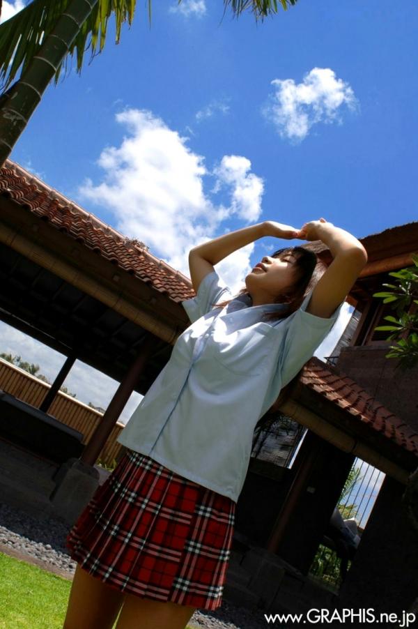    Graphis模特Soara星空《Plentiful Rays》清新校服制服与户外比基尼写真集 [29P]第9张图片