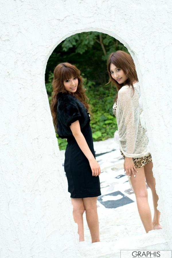    Graphis系列：明日花绮罗、美咲マリ（上原加绘罗）《Infatuation》双姝私房诱惑写真，展现曼妙身材与顶级美腿第5张图片