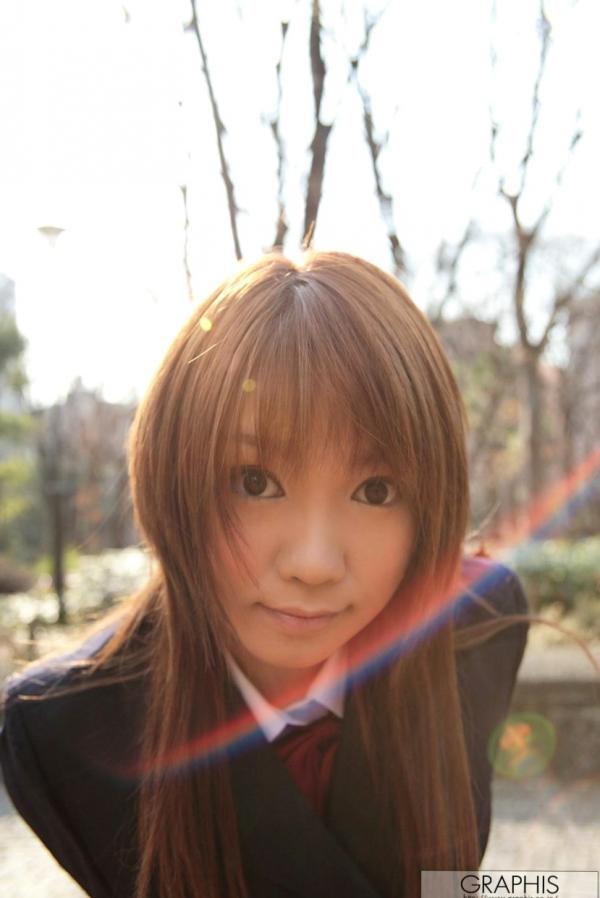    Graphis_大塚ひな/大冢雏《es》校服制服写真_清新校园风格_户外落叶唯美写真第1张图片