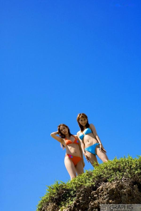    Graphis_千堂ゆりあ&綾波セナ《Friendship》清凉海边比基尼与户外私房写真集第10张图片