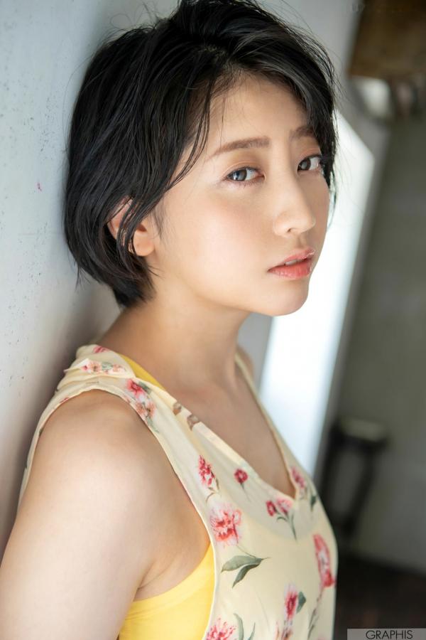    Graphis_ Gals474 夏目響 - 甜美短发家居私房照，尽显清新治愈系女神气质第3张图片