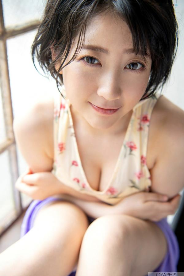   Graphis_ Gals474 夏目響 - 甜美短发家居私房照，尽显清新治愈系女神气质第11张图片
