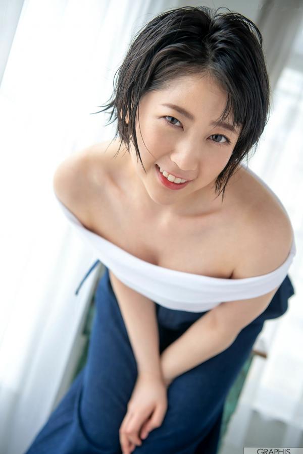    Graphis_ Gals474 夏目響 - 甜美短发家居私房照，尽显清新治愈系女神气质第21张图片