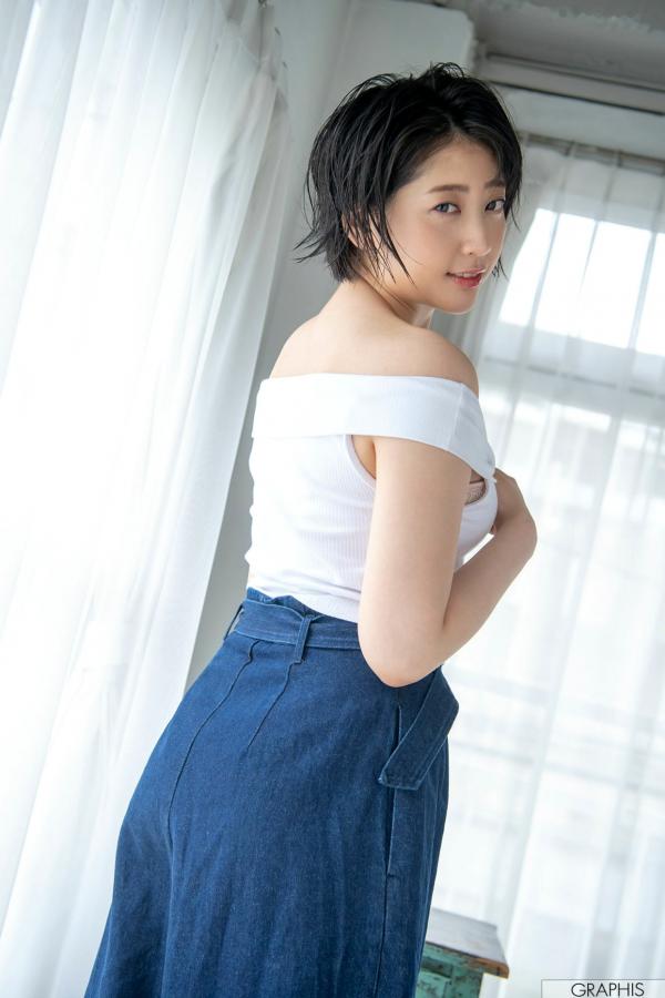   Graphis_ Gals474 夏目響 - 甜美短发家居私房照，尽显清新治愈系女神气质第22张图片