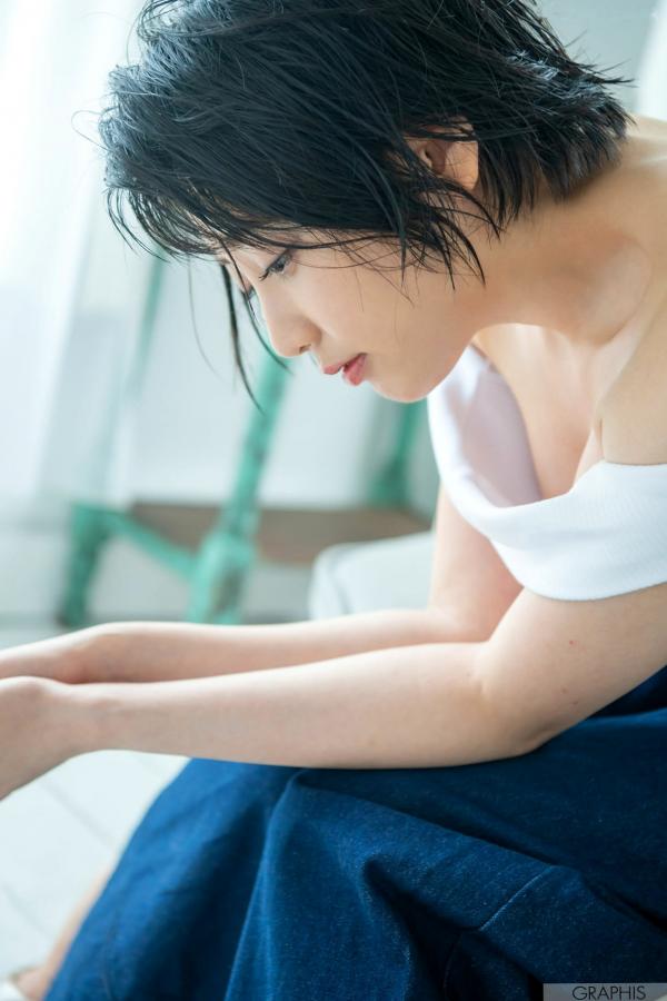    Graphis_ Gals474 夏目響 - 甜美短发家居私房照，尽显清新治愈系女神气质第26张图片