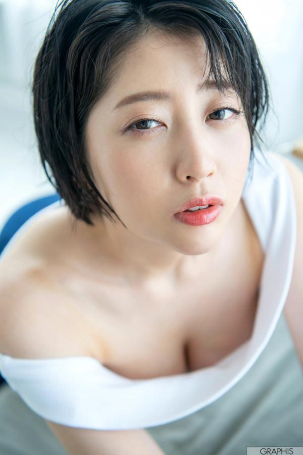    Graphis_ Gals474 夏目響 - 甜美短发家居私房照，尽显清新治愈系女神气质第28张图片