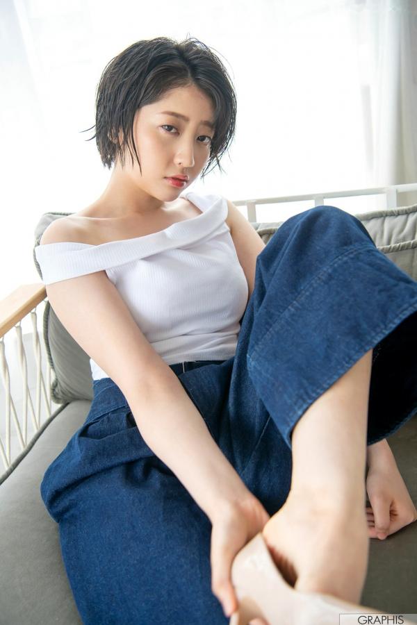    Graphis_ Gals474 夏目響 - 甜美短发家居私房照，尽显清新治愈系女神气质第29张图片