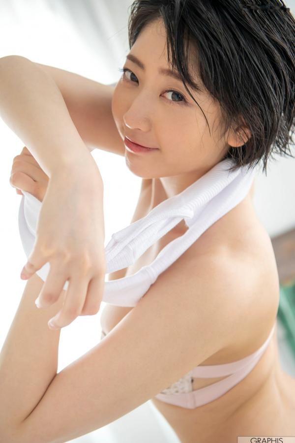   Graphis_ Gals474 夏目響 - 甜美短发家居私房照，尽显清新治愈系女神气质第34张图片