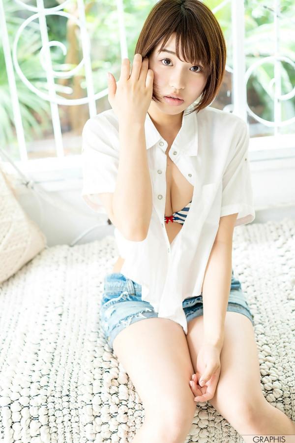    Graphis 唯井真寻 Mahiro Tadai 清纯短发美少女户外清新私房写真第15张图片
