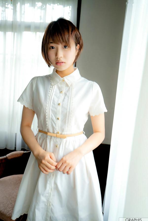    Graphis 唯井真寻 Mahiro Tadai 清纯短发美少女户外清新私房写真第43张图片