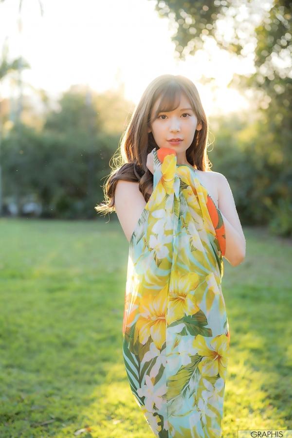    Graphis明里つむぎ唯美户外写真，清纯甜美与性感迷人气质，高清女神福利套图第9张图片