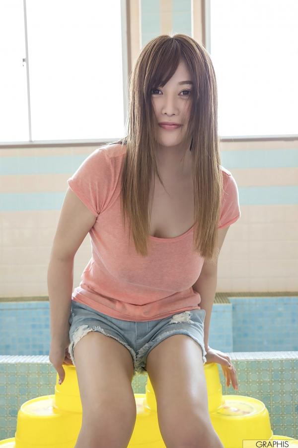    Graphis 益坂美亜夕阳露台私房写真系列，清纯优雅与诱惑曲线共存第7张图片