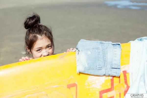    Graphis_Kana Tsuruta 鹤田かな/鹤田香奈 海边度假清新写真，阳光比基尼与夏日海滩街拍第74张图片