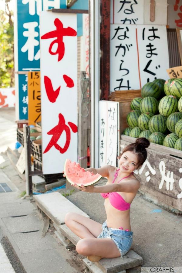    Graphis_Kana Tsuruta 鹤田かな/鹤田香奈 海边度假清新写真，阳光比基尼与夏日海滩街拍第92张图片