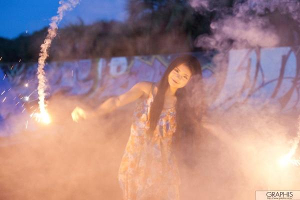    Graphis_Kana Tsuruta 鹤田かな/鹤田香奈 海边度假清新写真，阳光比基尼与夏日海滩街拍第105张图片