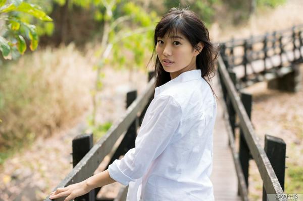    Graphis_桐谷まつり/桐谷茉莉『Soleil』户外写真，白衬衫甜美诱惑与自然清新唯美大片第19张图片