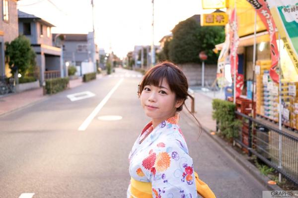    Graphis_Miharu Usa 羽咲みはる 和服夏日街拍清纯治愈系写真集第3张图片