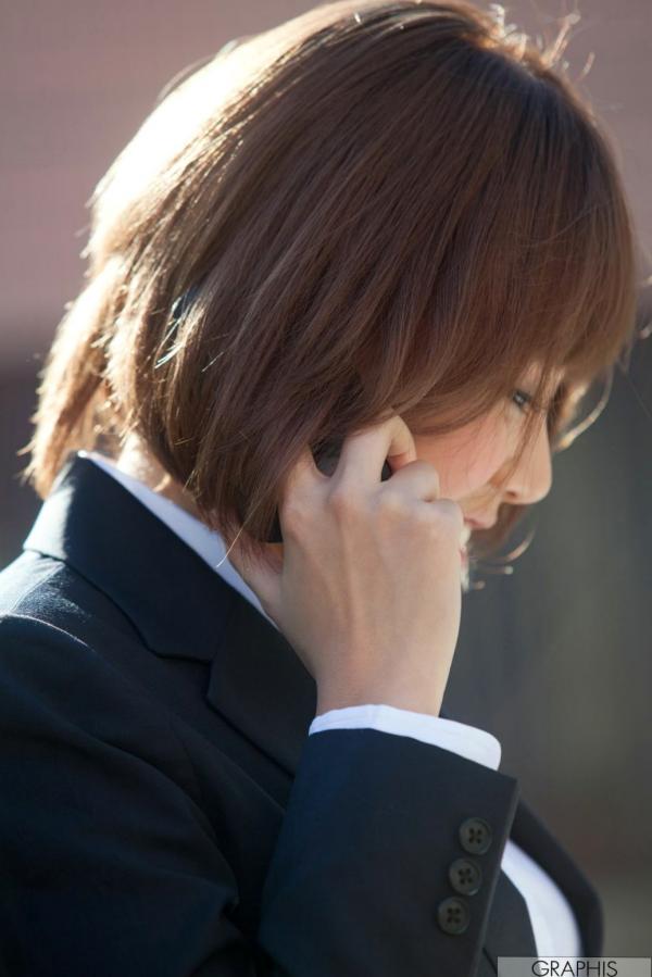    Graphis_Mao Hamasaki 浜崎真緒/京野恵理奈 Feti Style写真集，职场OL制服诱惑，知性眼镜娘居家私房艺术大片第23张图片