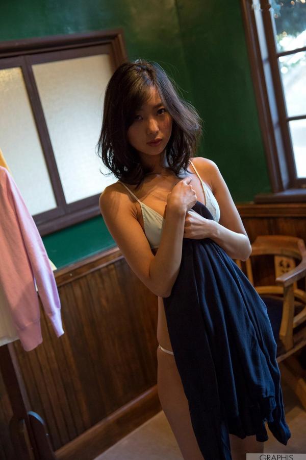    Graphis_Yume Takeda 竹田ゆめ写真，纯白内衣居家与湿发诱惑，清纯骨感女神初次登场[65P]第39张图片