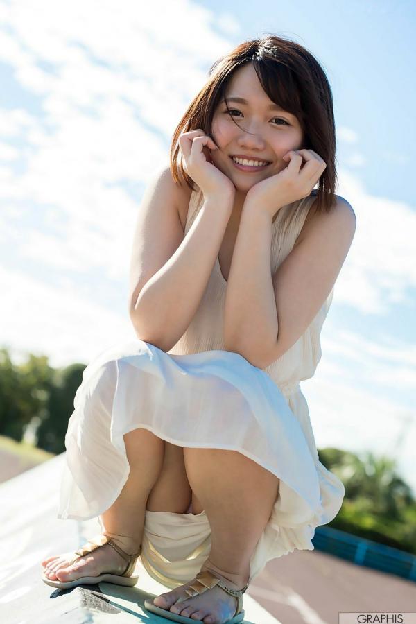    Graphis_菊川みつ葉 Mitsuha Kikukawa 私房写真清纯短发户外生活照第4张图片