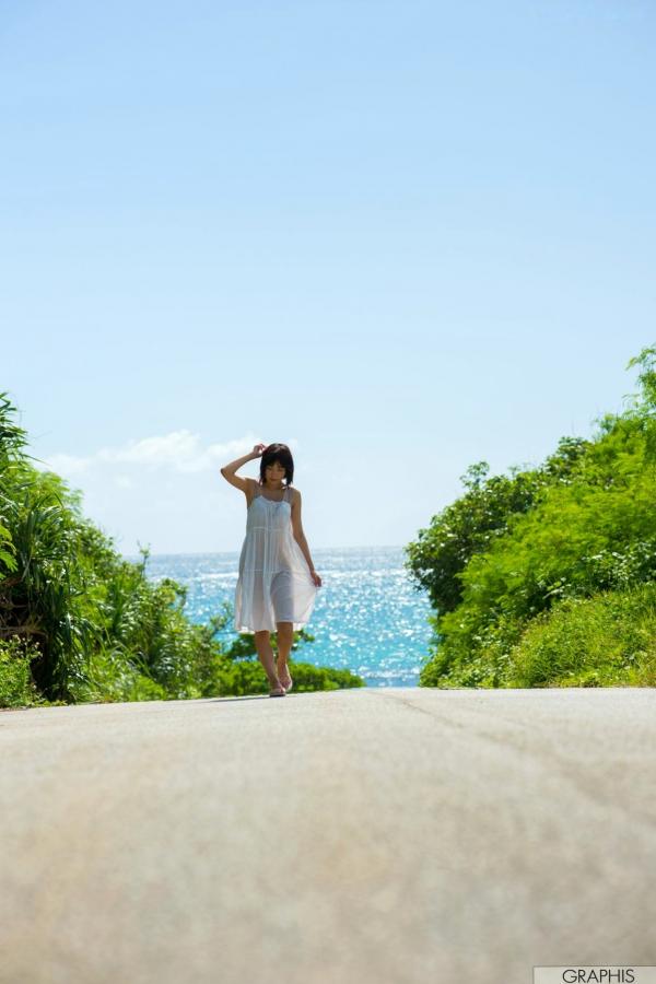    Graphis 河合あすな：清纯佳人海岛度假之旅，泳池比基尼写真集 [69P]第15张图片
