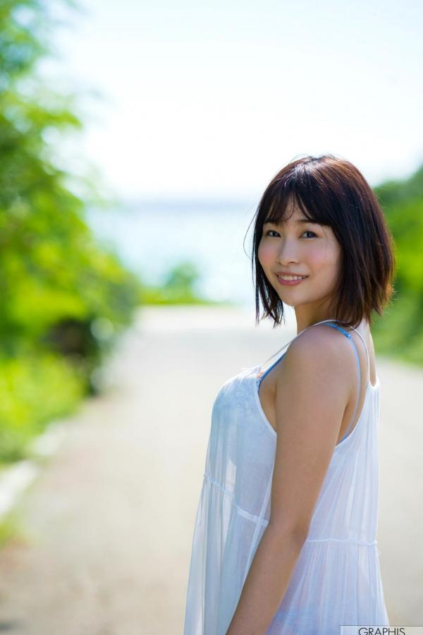    Graphis 河合あすな：清纯佳人海岛度假之旅，泳池比基尼写真集 [69P]第17张图片