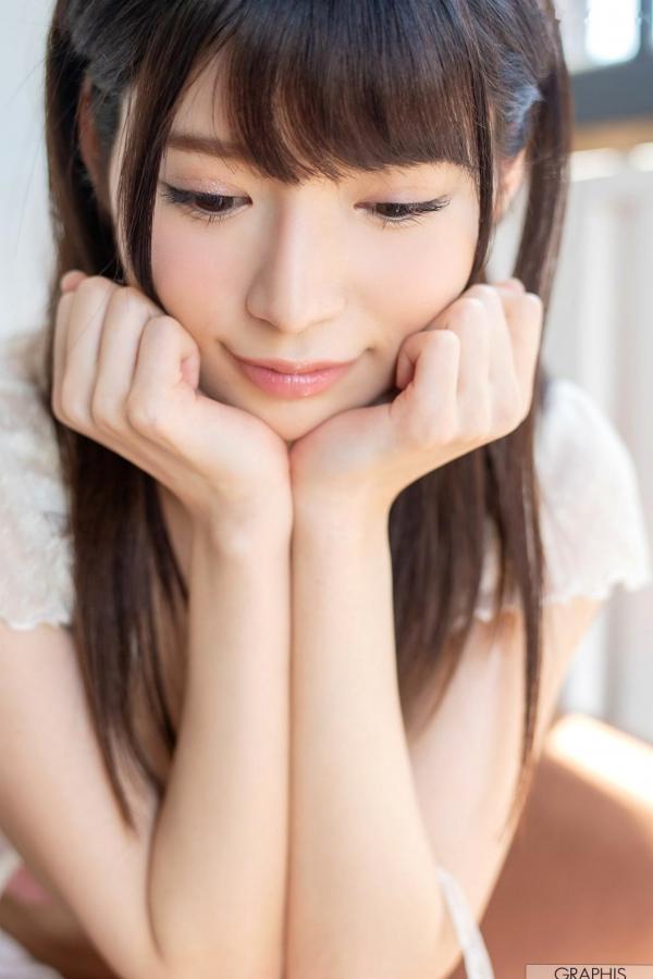    Graphis_桜羽のどか《Olhos Claros》精选写真：清纯童颜展现灵动之美，极致室内私房诱惑视角第16张图片