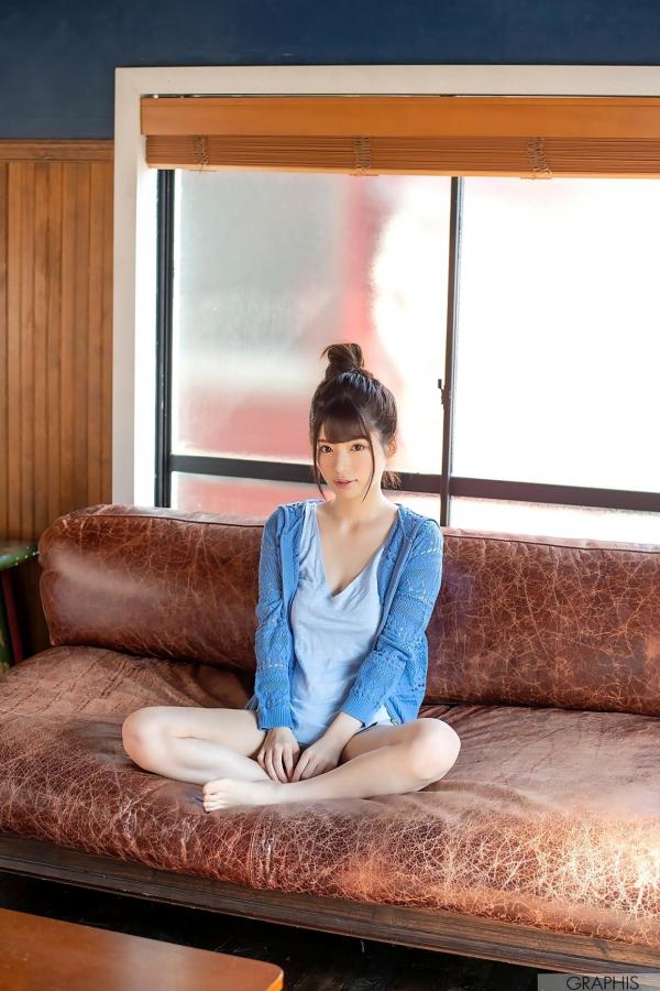    Graphis_桜羽のどか《Olhos Claros》精选写真：清纯童颜展现灵动之美，极致室内私房诱惑视角第23张图片