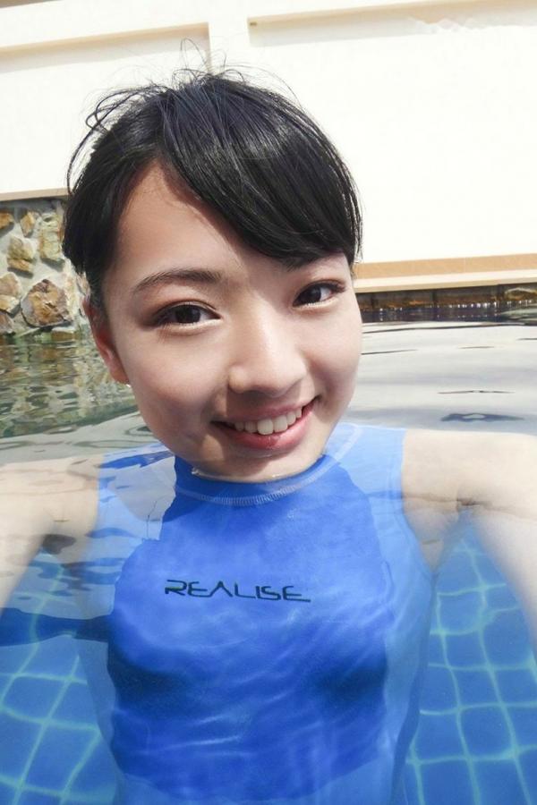    长泽遥香比基尼写真，清纯骨感气质模特湿身泳池与健身房运动大片第18张图片