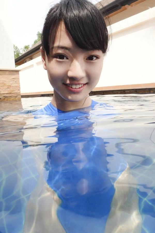    长泽遥香比基尼写真，清纯骨感气质模特湿身泳池与健身房运动大片第59张图片