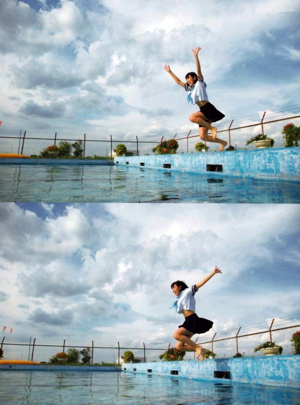    渡辺美优纪《みる神》写真集：清纯少女夏日泳池湿身、街头骑行与海边漫步，尽显元气治愈魅力，极具视觉美感的日系珍藏写真第30张图片