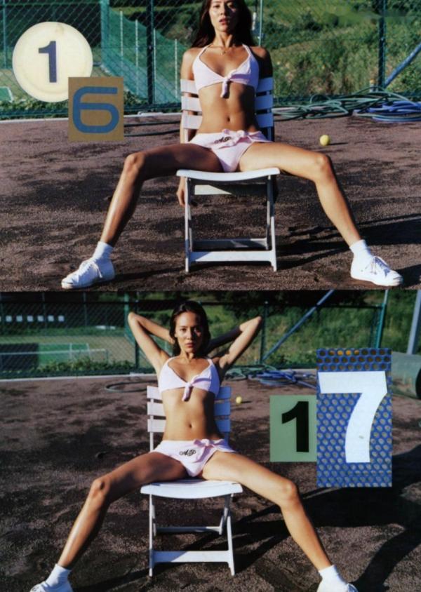    道端杰西卡(Jessica Michibata)月刊写真：混血超模户外网球场与沙滩性感系列[53P]第6张图片