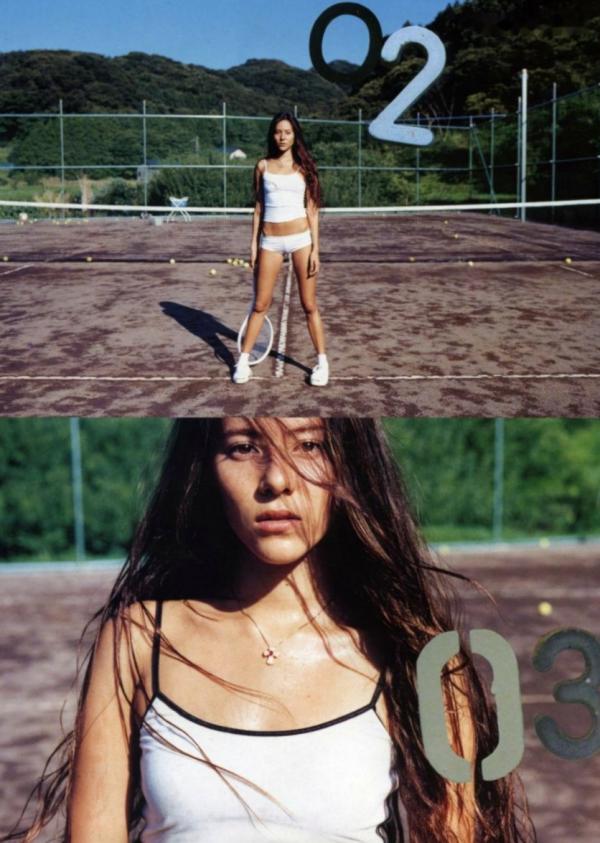    道端杰西卡(Jessica Michibata)月刊写真：混血超模户外网球场与沙滩性感系列[53P]第23张图片