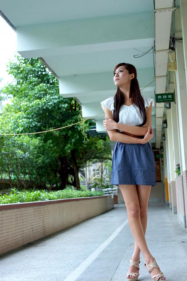    台湾正妹Winnie小雪/庄咏惠校园户外写真，清新甜美邻家女孩风范，治愈系唯美青春影像第8张图片