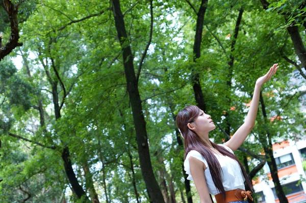    台湾正妹Winnie小雪/庄咏惠校园户外写真，清新甜美邻家女孩风范，治愈系唯美青春影像第20张图片