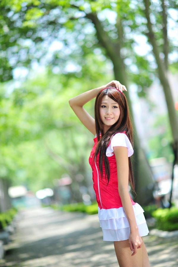    台湾正妹Winnie小雪/庄咏惠校园户外写真，清新甜美邻家女孩风范，治愈系唯美青春影像第36张图片