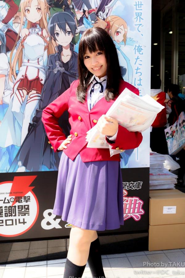    電撃文庫《春の祭典》COSPLAY动漫萌妹合集：日系清纯校服美少女角色扮演高清写真第11张图片