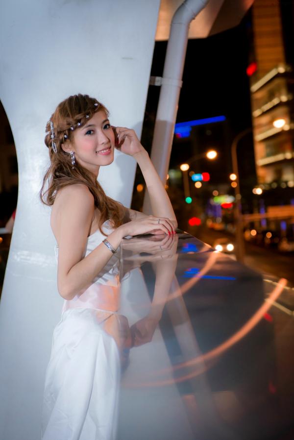    台湾女神金允乔Kila晶晶：浪漫摩天轮夜景婚纱写真清新演绎第9张图片