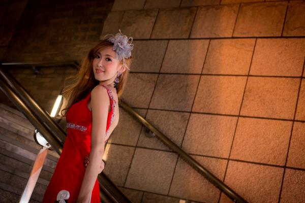    台湾女神金允乔Kila晶晶：浪漫摩天轮夜景婚纱写真清新演绎第21张图片
