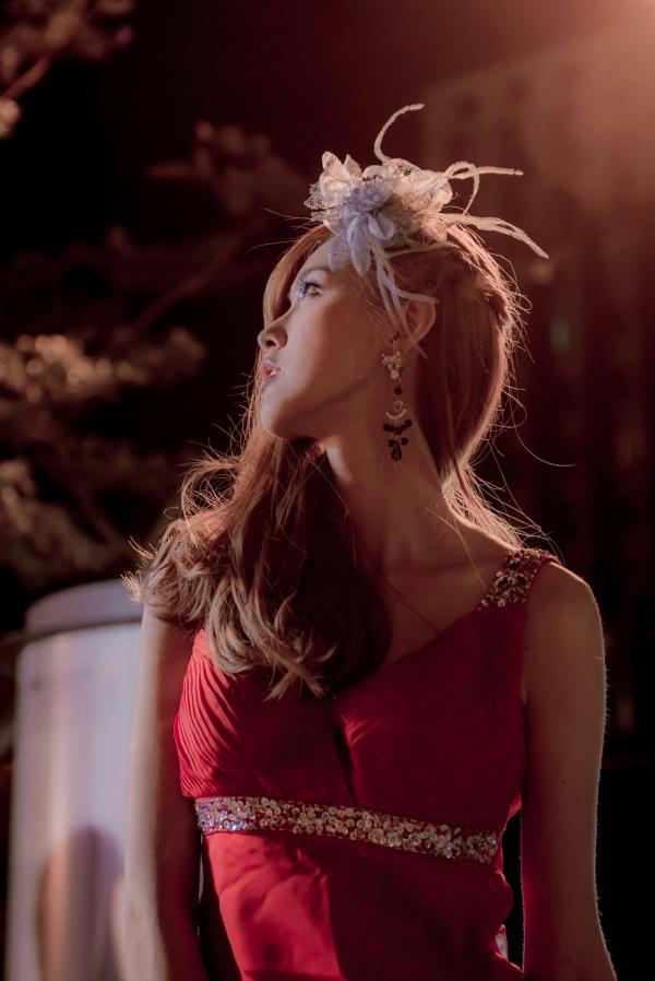    台湾女神金允乔Kila晶晶：浪漫摩天轮夜景婚纱写真清新演绎第37张图片