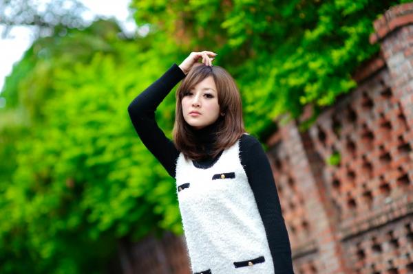    台湾正妹果子Mikako淡水外拍写真，清新甜美冬季穿搭尽显治愈系少女质感第6张图片