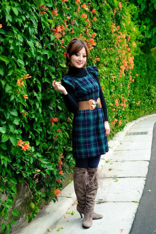    台湾正妹果子Mikako淡水外拍写真，清新甜美冬季穿搭尽显治愈系少女质感第41张图片