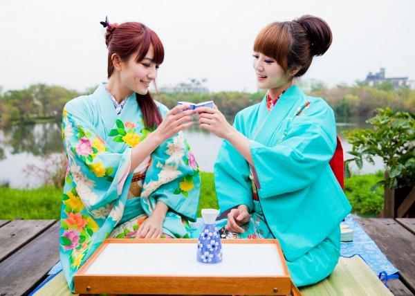    台湾正妹果子、小品、兔兔(品果兔)《宜蘭和服遊拍》户外古风写真，清纯美少女角色扮演英气十足第25张图片