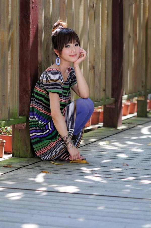    台湾正妹张凯洁（果子MM）士林官邸清新户外写真，展现灵动甜美少女范儿，高清图片集第9张图片