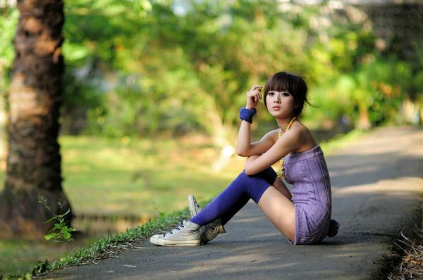    台湾正妹张凯洁（果子MM）士林官邸清新户外写真，展现灵动甜美少女范儿，高清图片集第67张图片