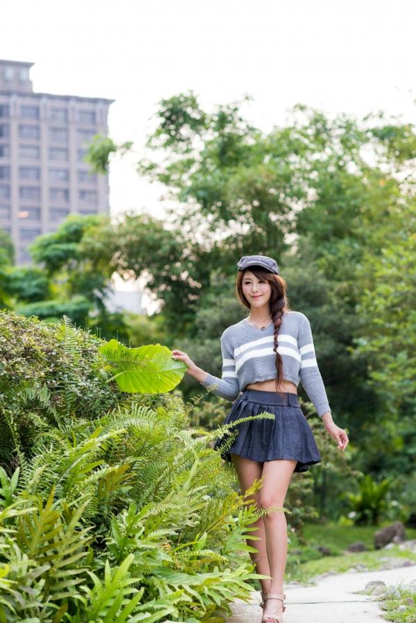    台湾女神MISO《秋之风》户外写真，清新甜美气质自然风情，精致面容演绎秋日治愈系美学第7张图片
