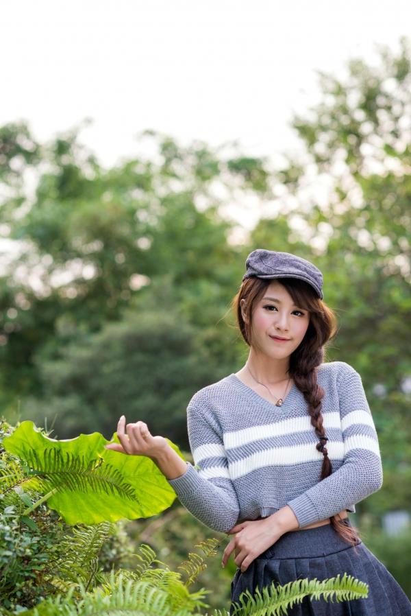    台湾女神MISO《秋之风》户外写真，清新甜美气质自然风情，精致面容演绎秋日治愈系美学第8张图片