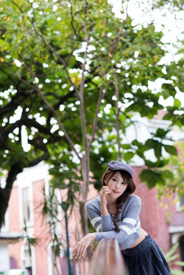    台湾女神MISO《秋之风》户外写真，清新甜美气质自然风情，精致面容演绎秋日治愈系美学第9张图片
